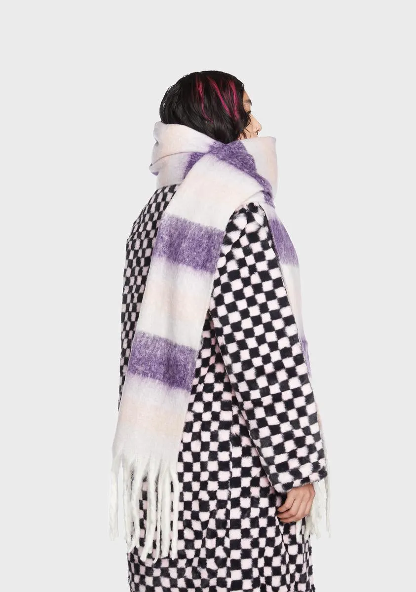 Hibernation Station Striped Scarf