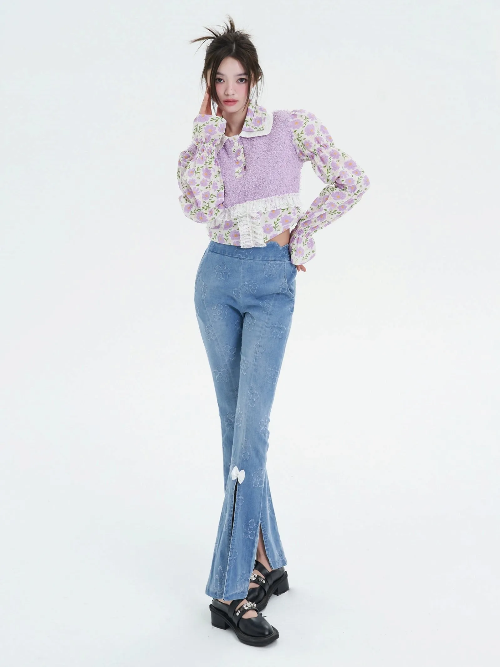 High Elastic High Waist Slim Fit Jeans