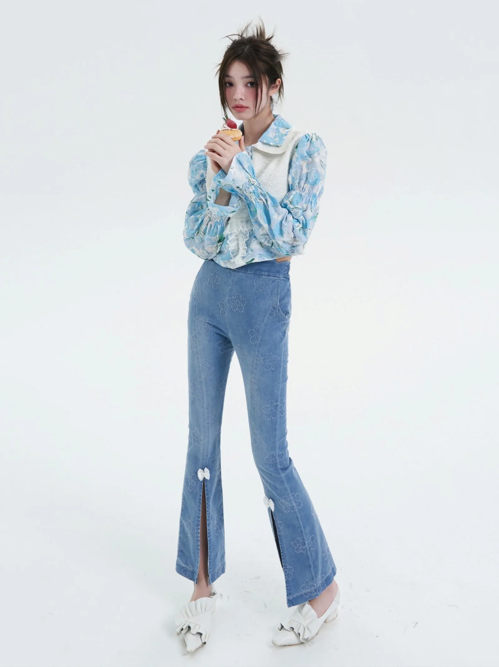 High Elastic High Waist Slim Fit Jeans