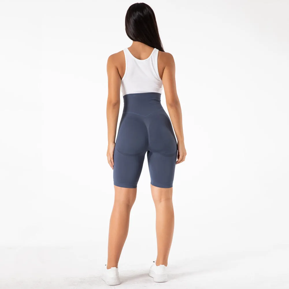 High Waist Seamless Fitness Exercise Workout Yoga Shorts