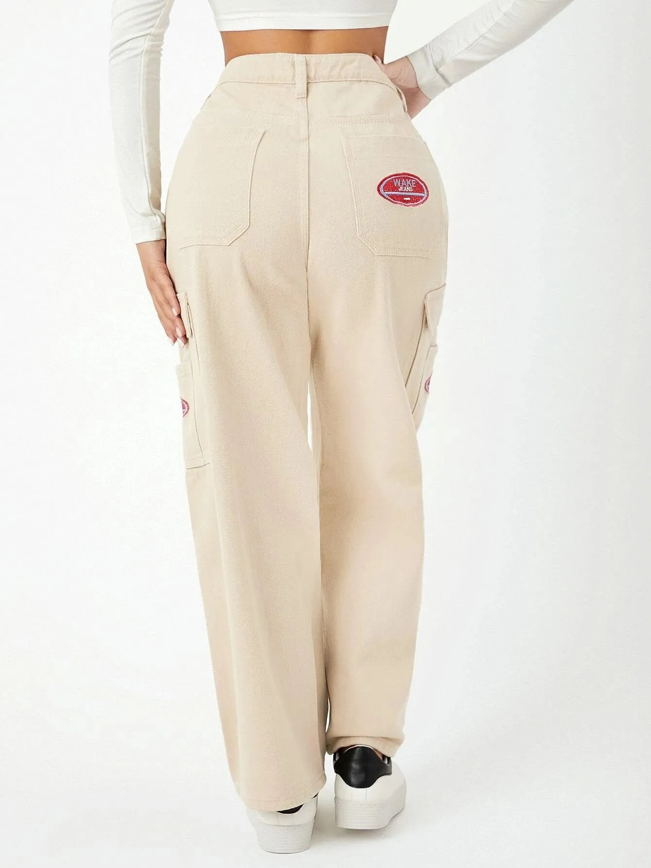 High Waist Wide Leg Cargo Pants
