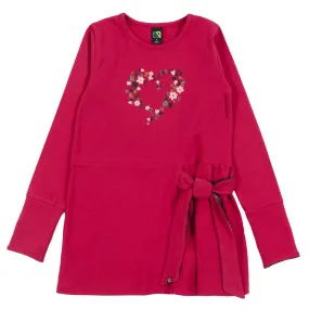 Hot Pink Knit Tunic with Tie-Nano