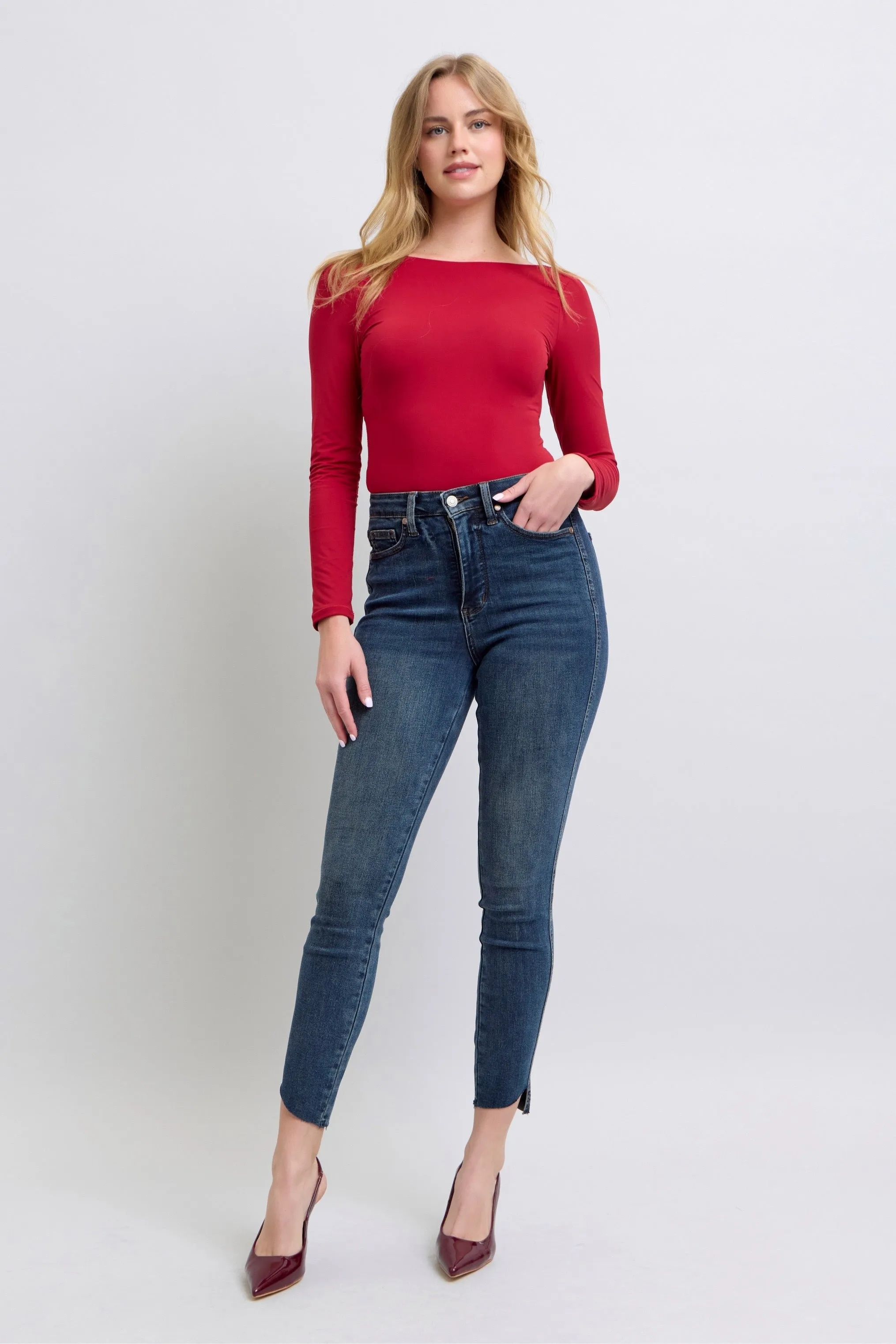HW Tummy Control Step Hem Skinny JB118