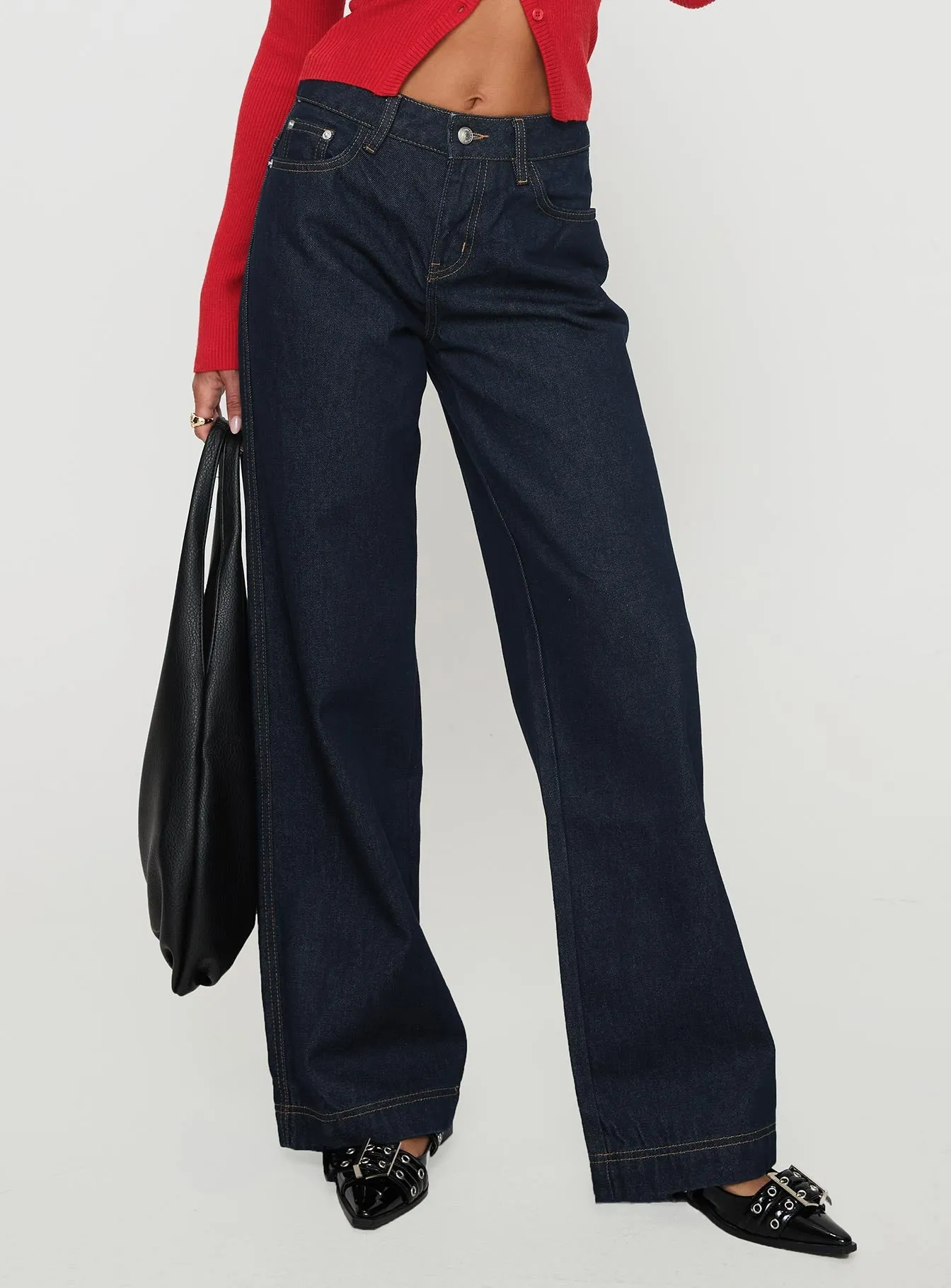 Jankins Baggy Jeans Dark Blue Wash