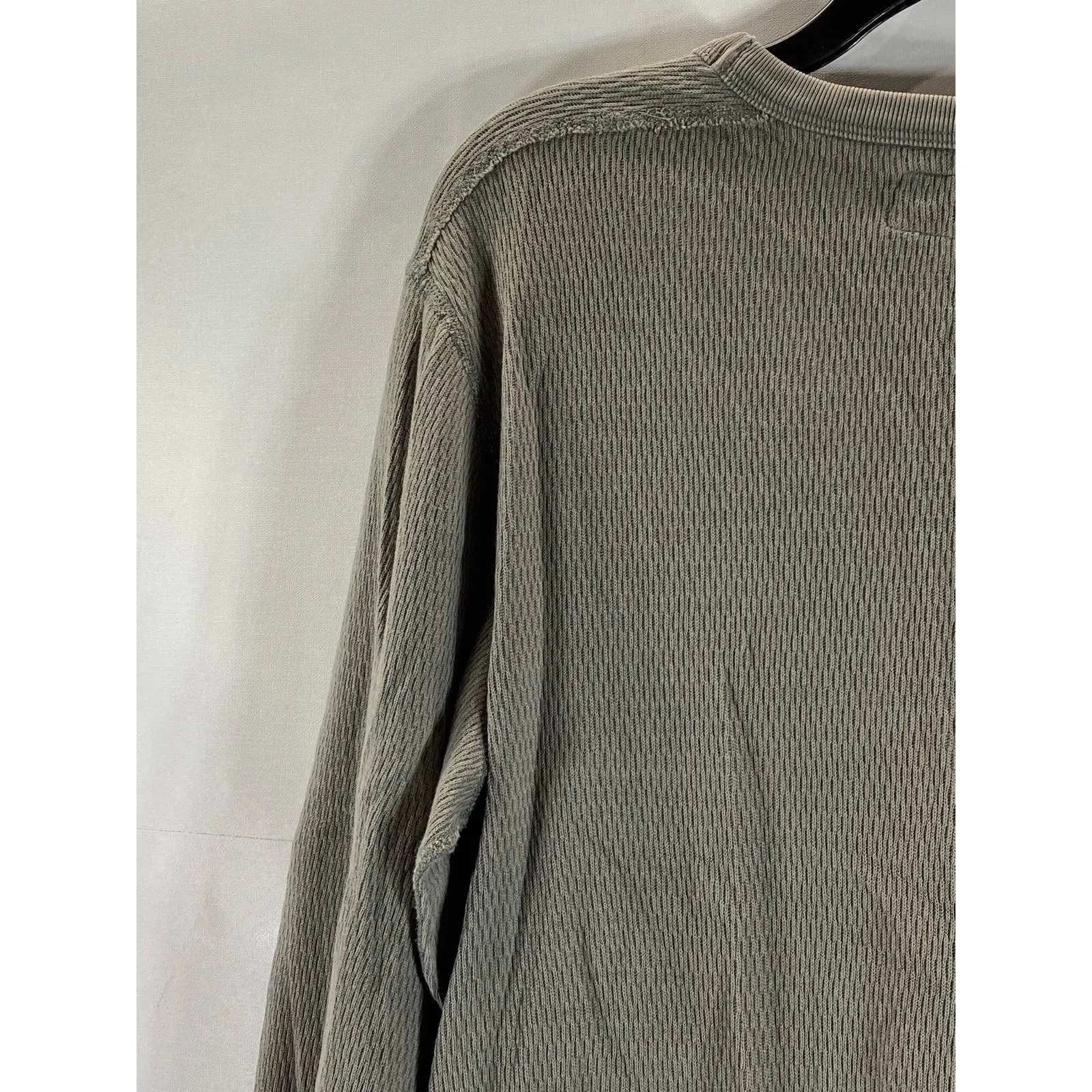 J.CREW Men's Gary Crewneck Surplus Thermal Cotton Long Sleeve Shirt SZ M