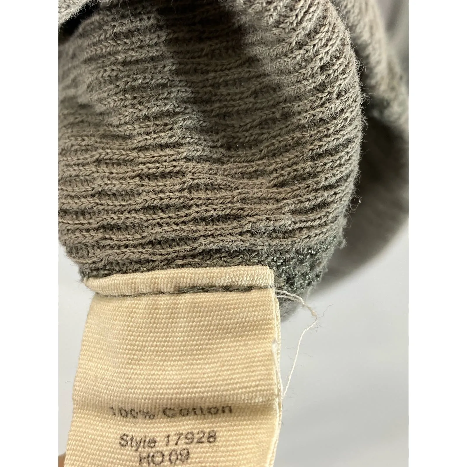 J.CREW Men's Gary Crewneck Surplus Thermal Cotton Long Sleeve Shirt SZ M