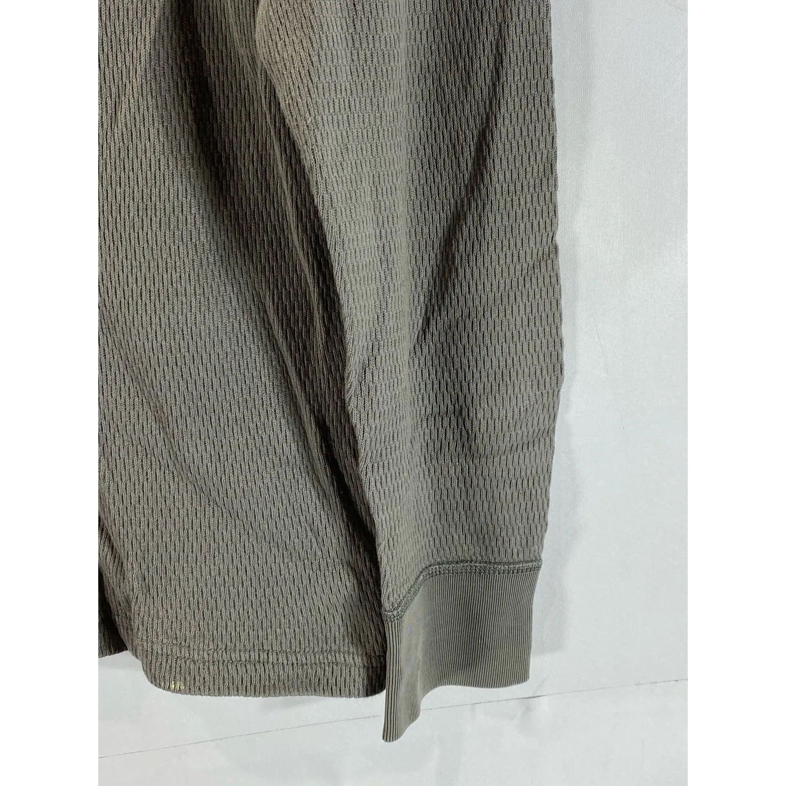 J.CREW Men's Gary Crewneck Surplus Thermal Cotton Long Sleeve Shirt SZ M