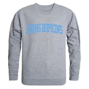 JHU Johns Hopkins University Game Day Crewneck Pullover Sweatshirt Sweater Heather Grey