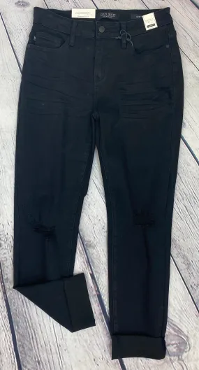 Judy Blue Mid-Rise Destroyed Slim Fit Black Jeans