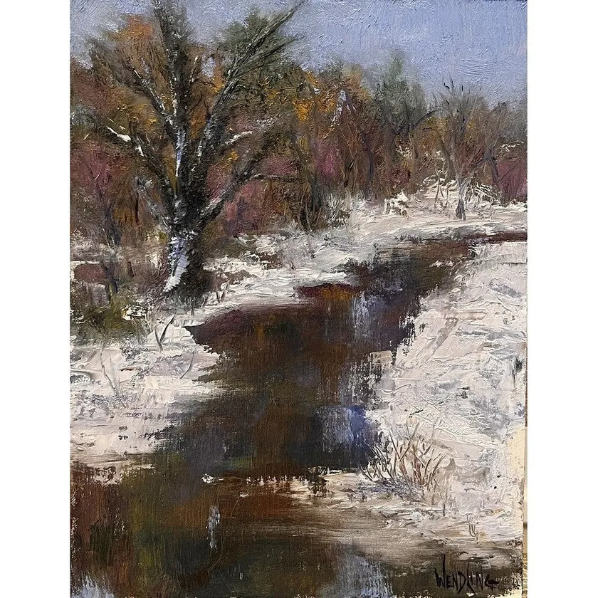 Just Winter -Oil Painting 12x9
