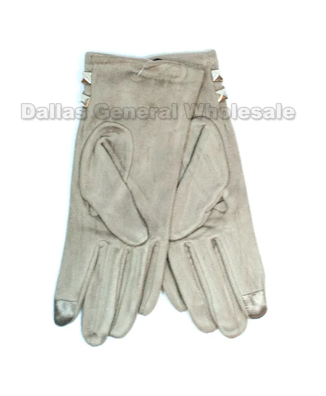 Ladies Fashion Studded Gloves Wholesale