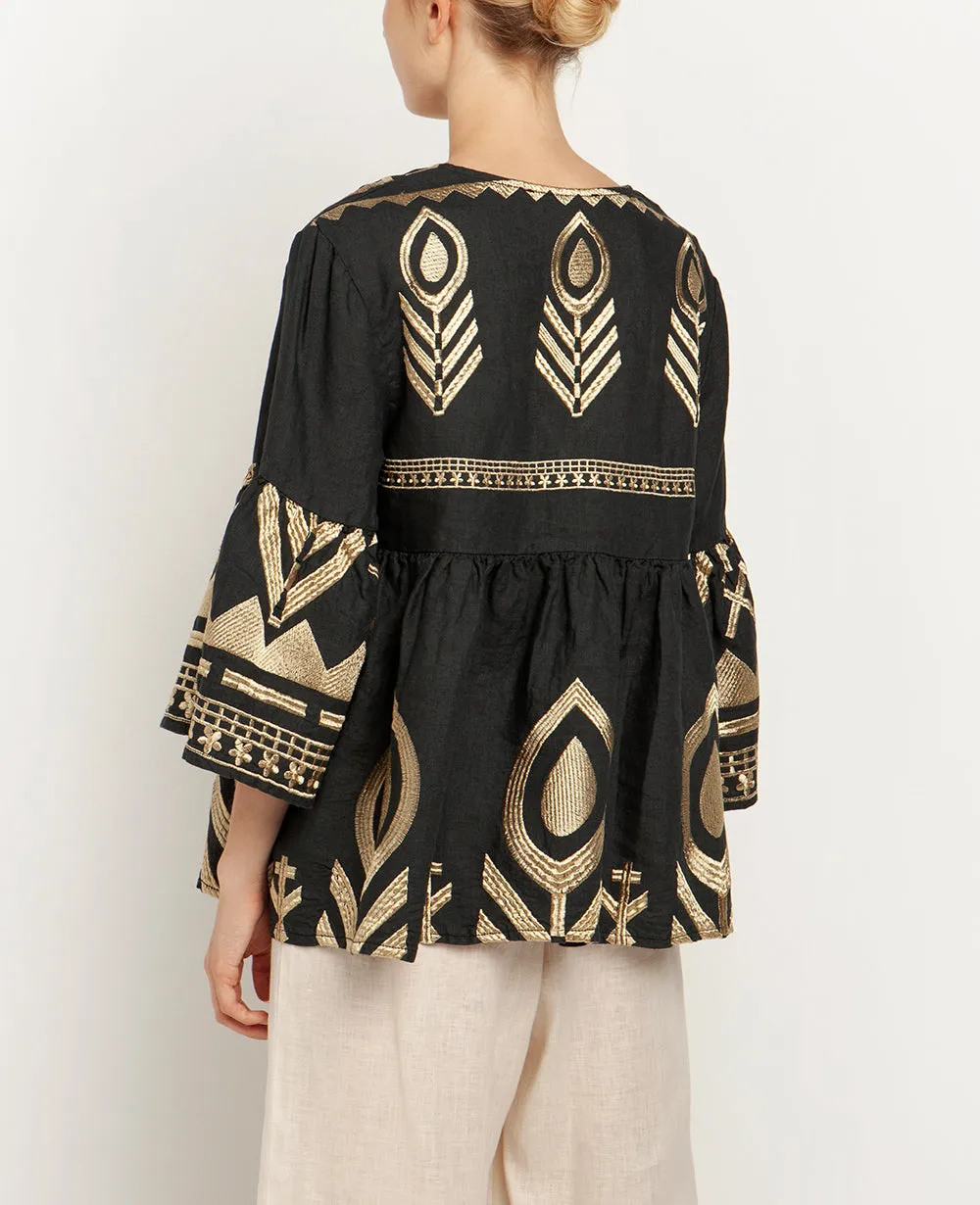 LINEN BLOUSE "FEATHER"