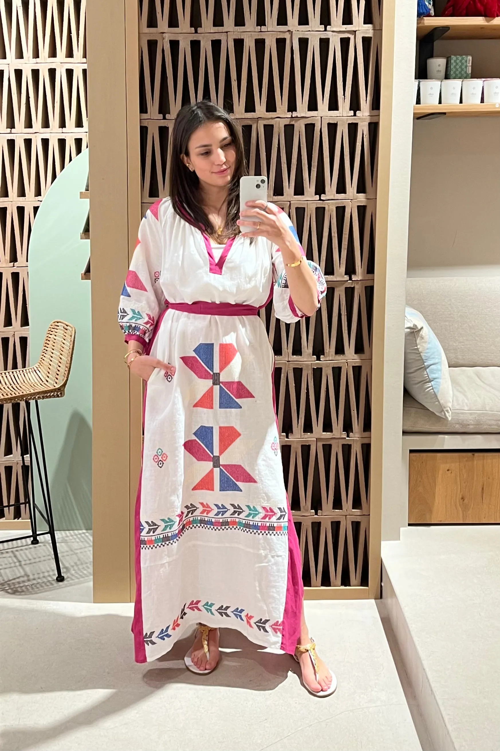 LONG LINEN DRESS "AEOLIS"