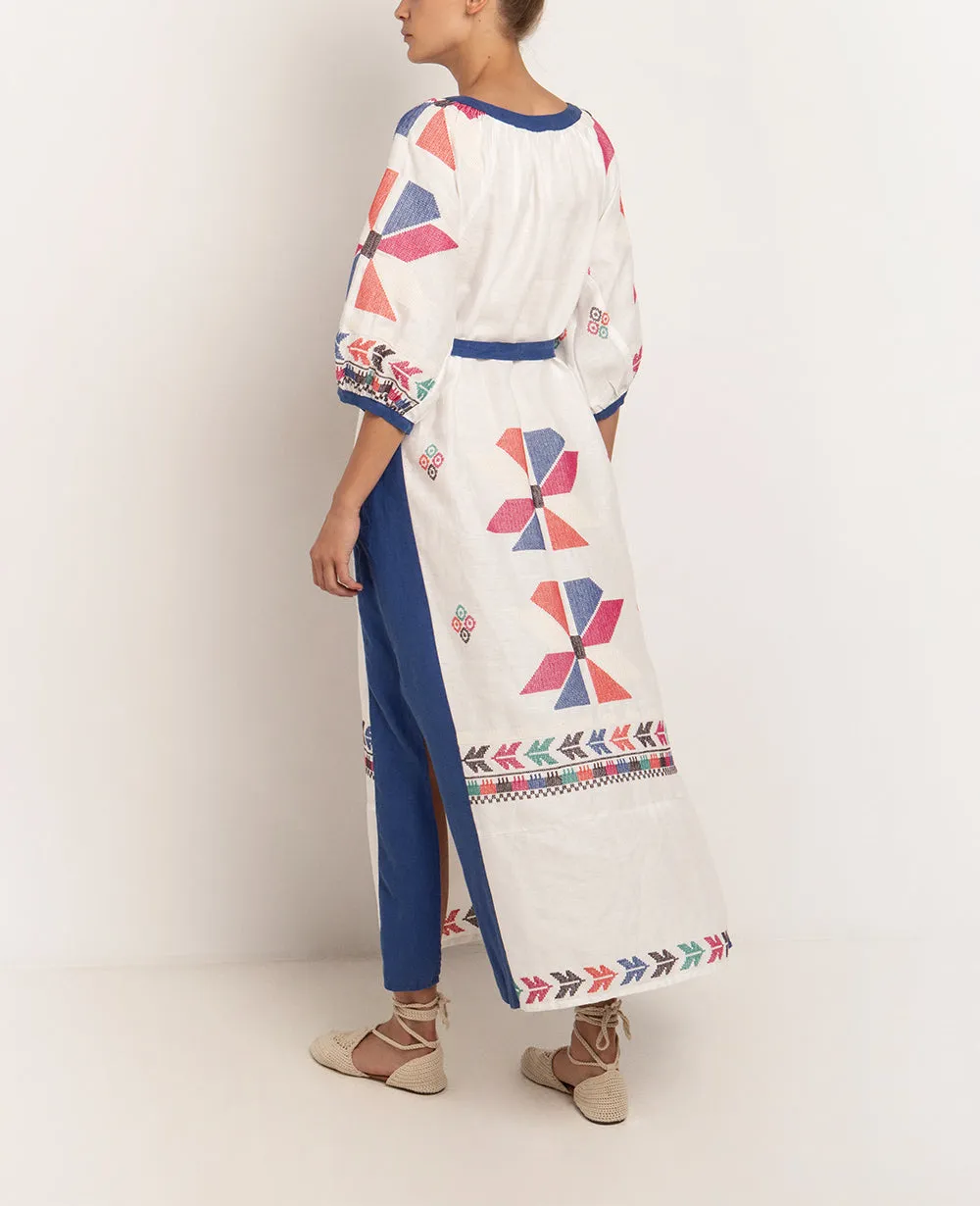 LONG LINEN DRESS "AEOLIS"
