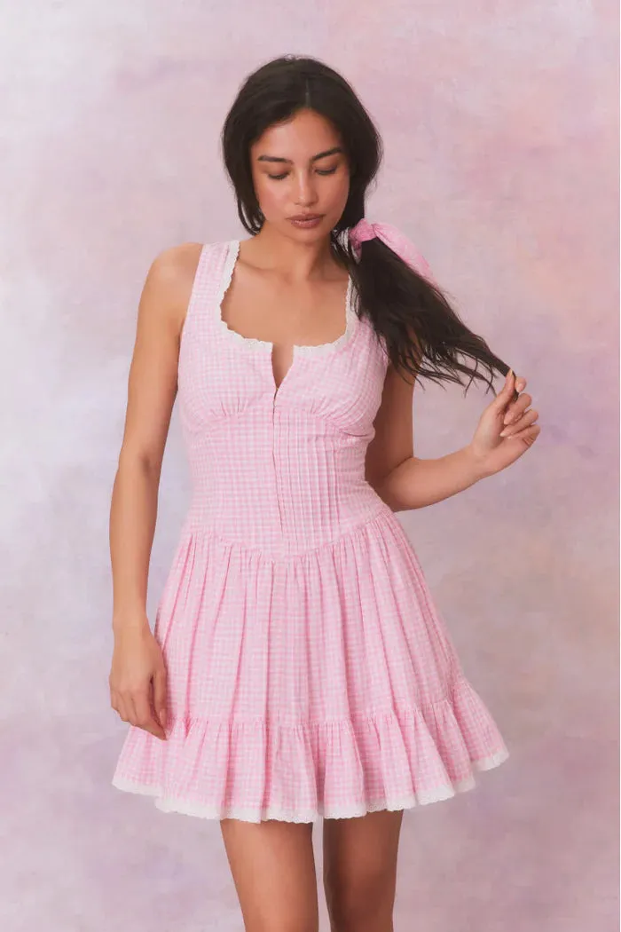 Loveshackfancy Cerrone Dress in Sunkissed Rose