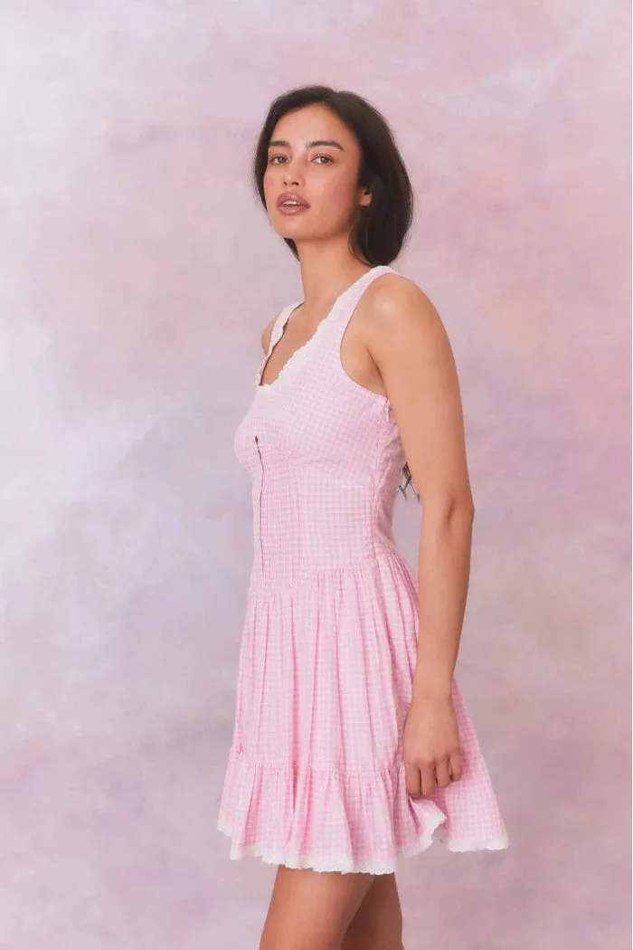 Loveshackfancy Cerrone Dress in Sunkissed Rose