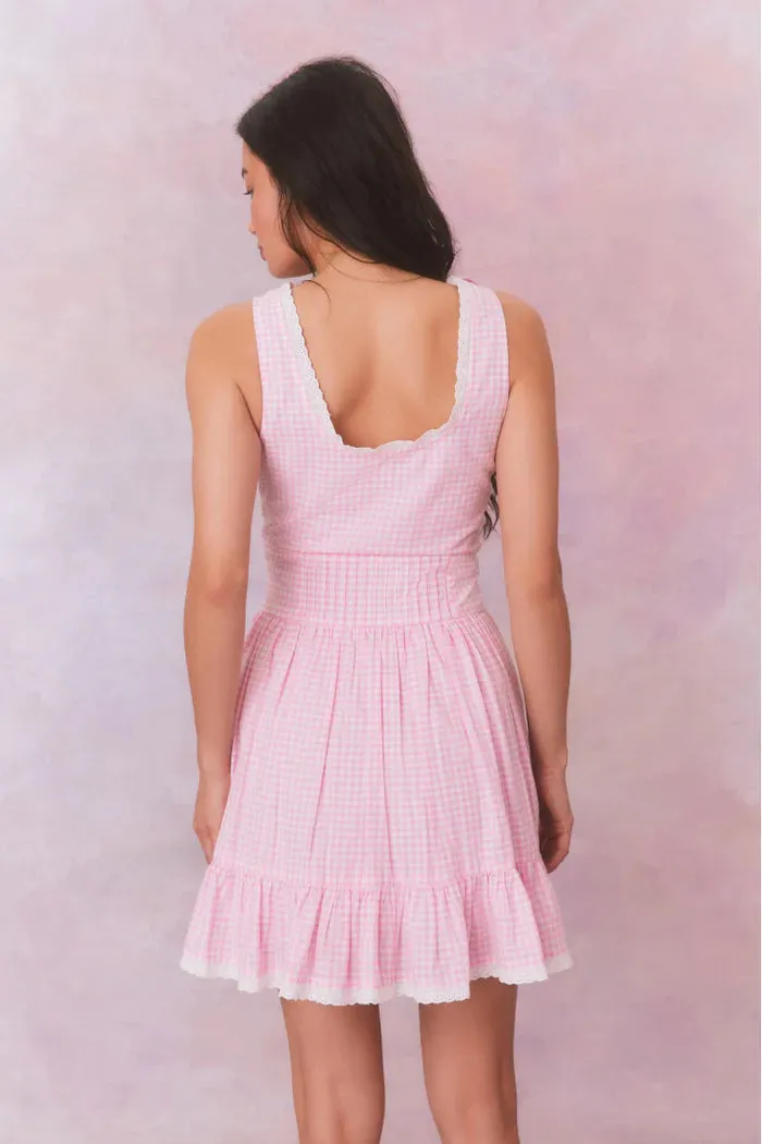 Loveshackfancy Cerrone Dress in Sunkissed Rose