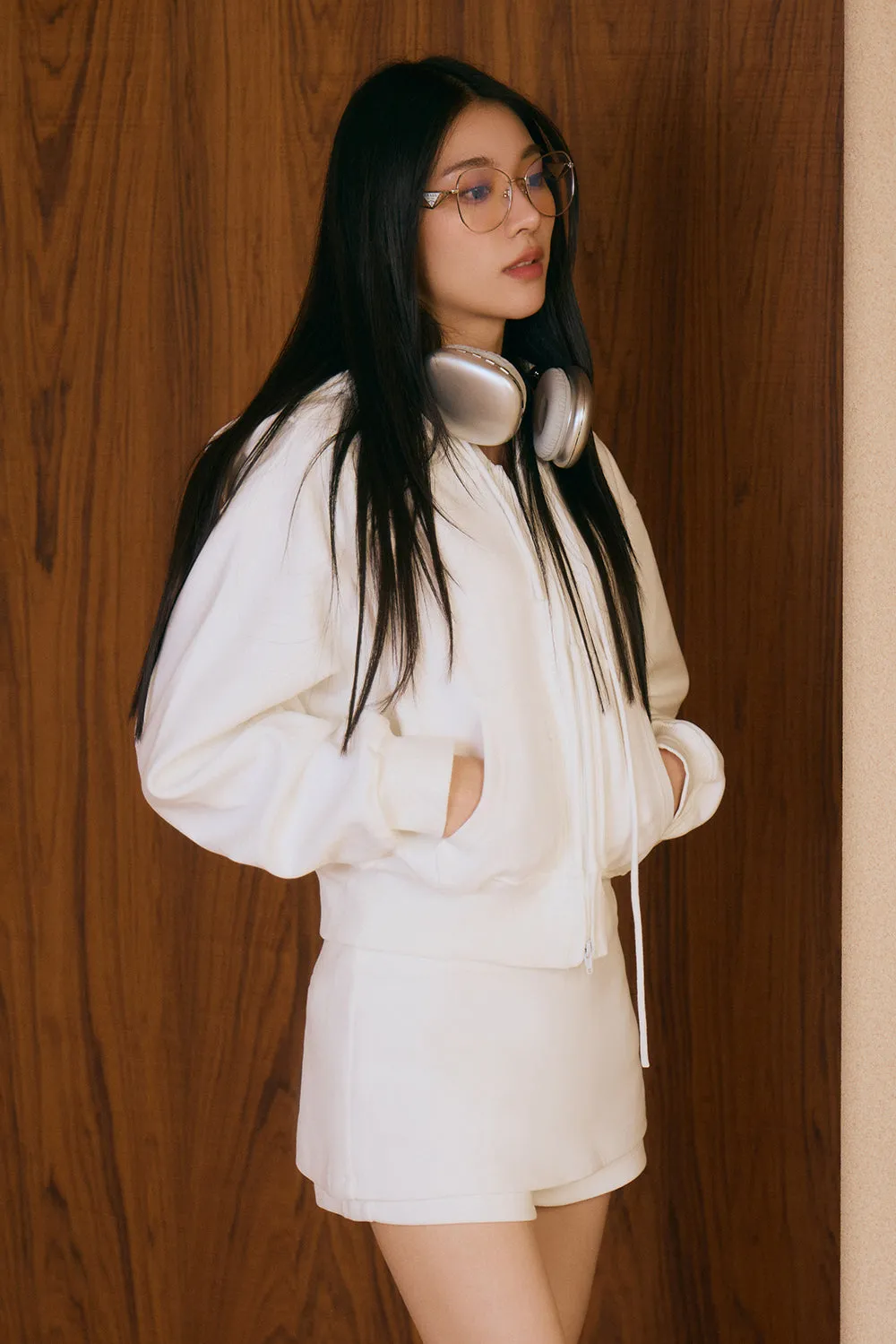 重磅迷你褲裙<br>Mini Pleated Skort