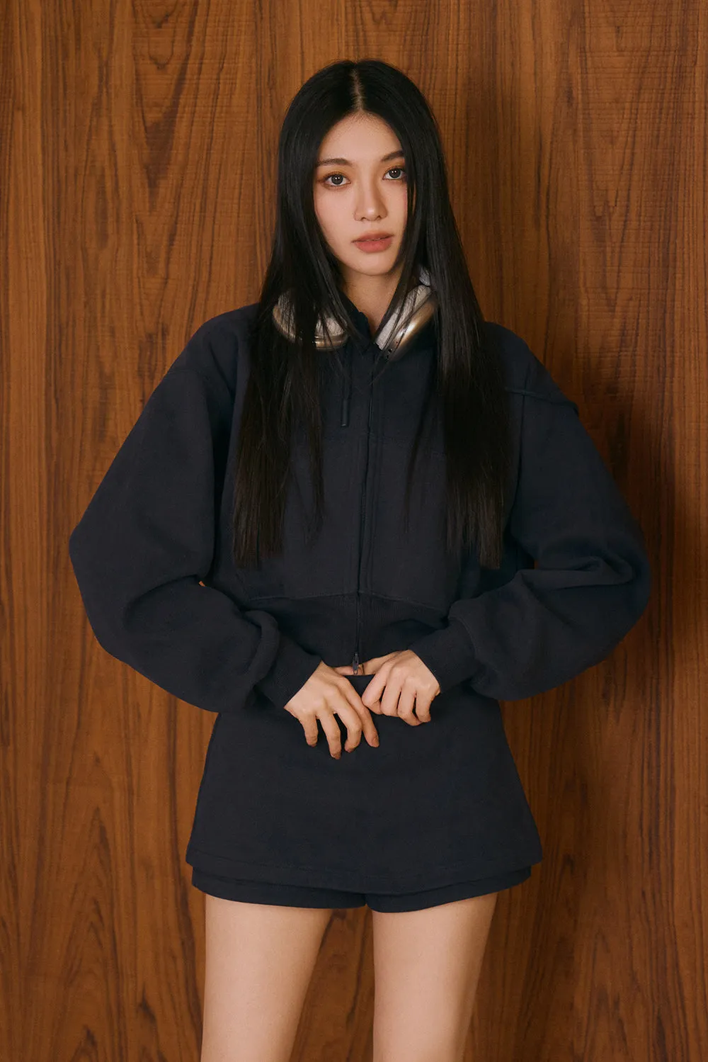 重磅迷你褲裙<br>Mini Pleated Skort
