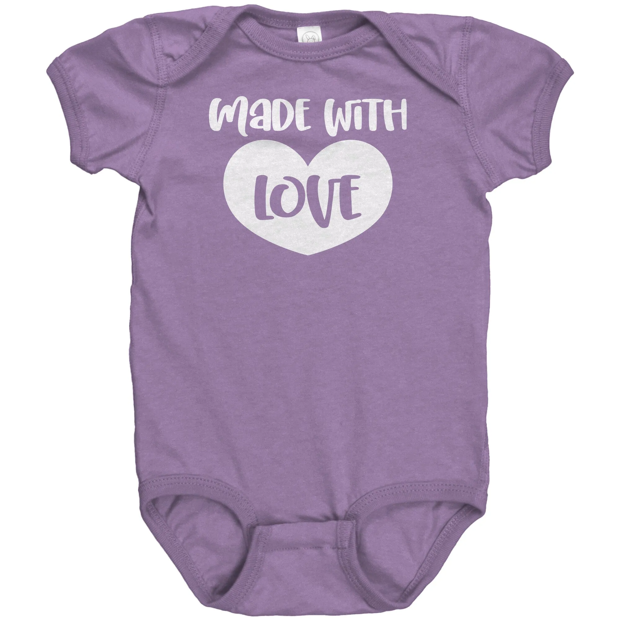 MADE WITH LOVE Baby One Piece Snap Bodysuit