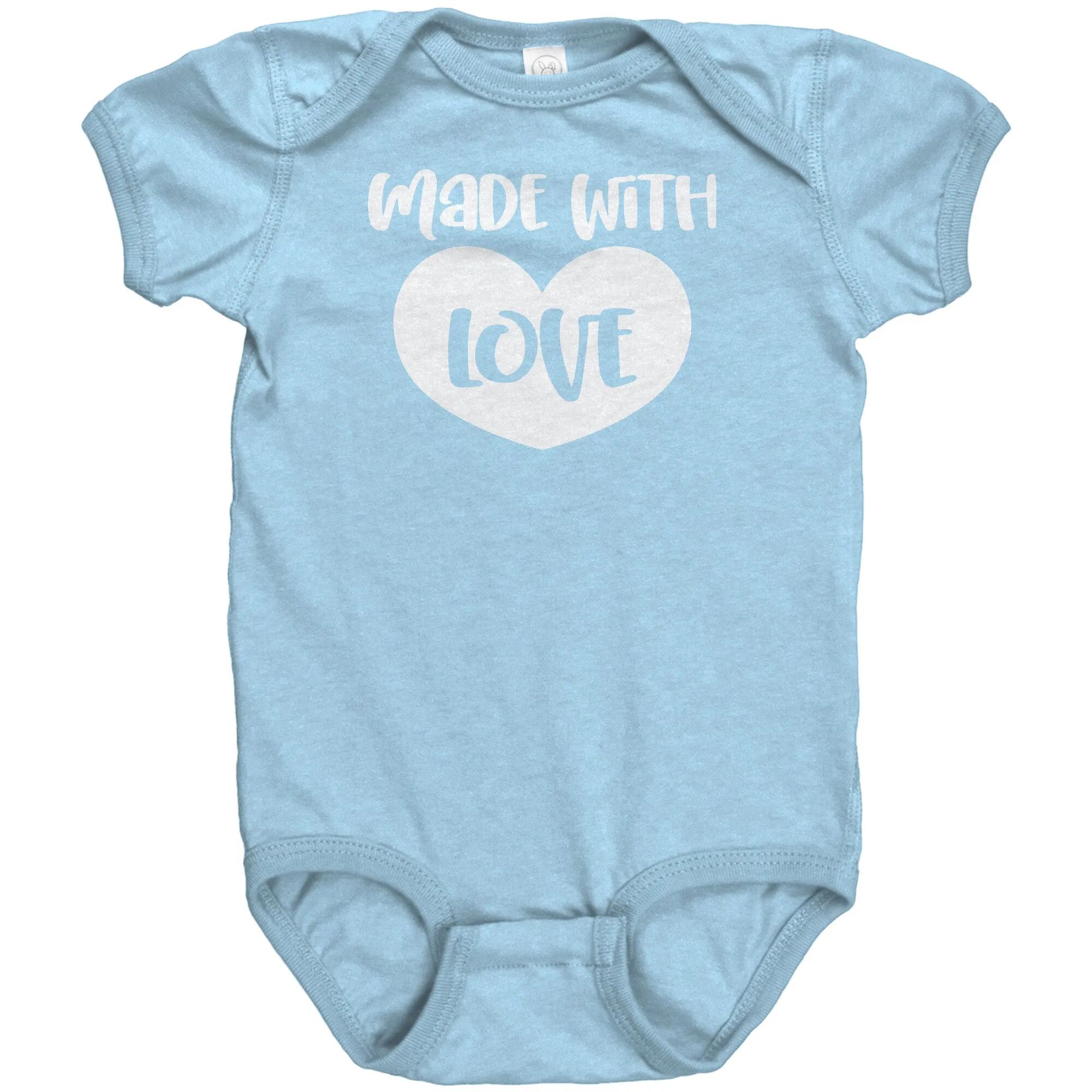 MADE WITH LOVE Baby One Piece Snap Bodysuit