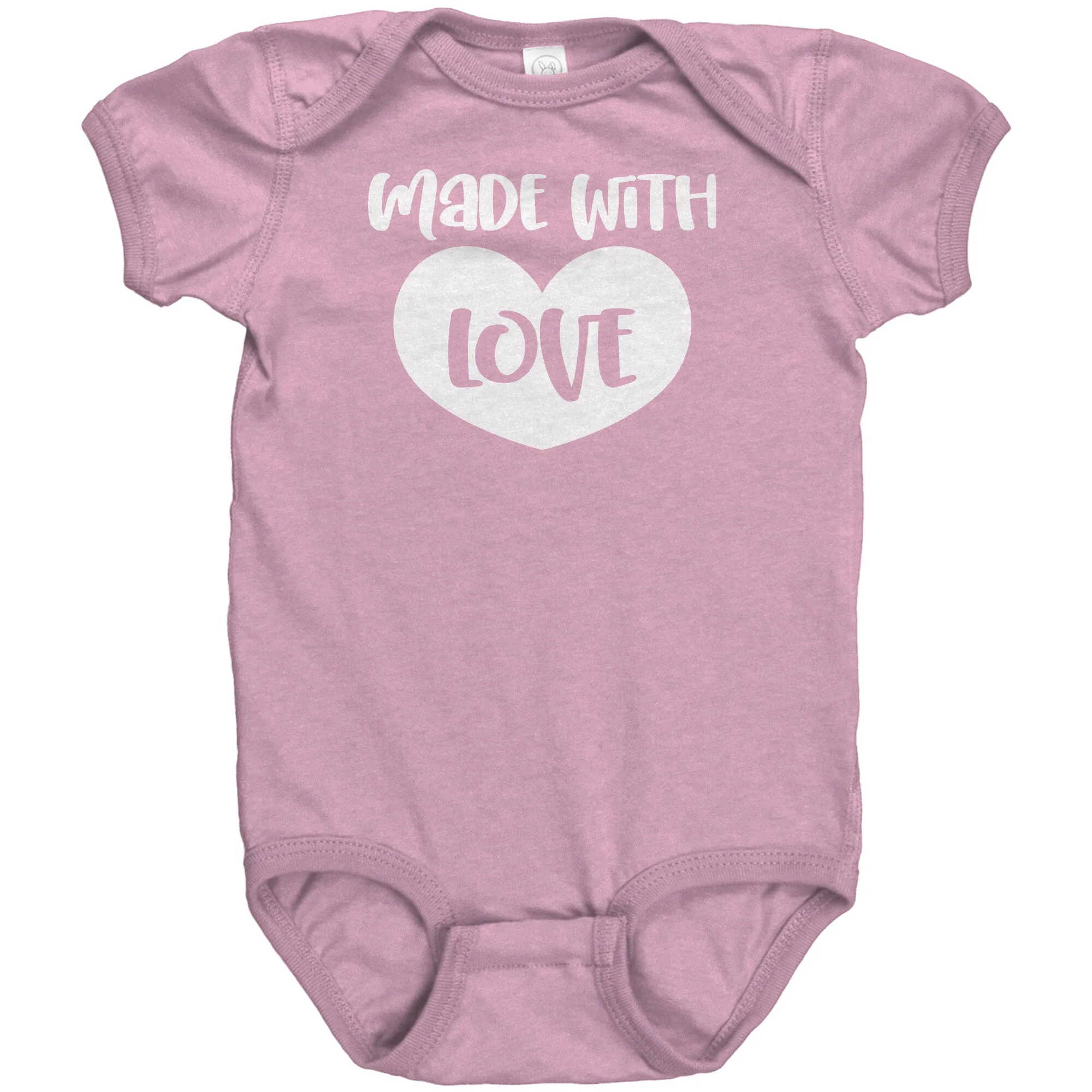 MADE WITH LOVE Baby One Piece Snap Bodysuit