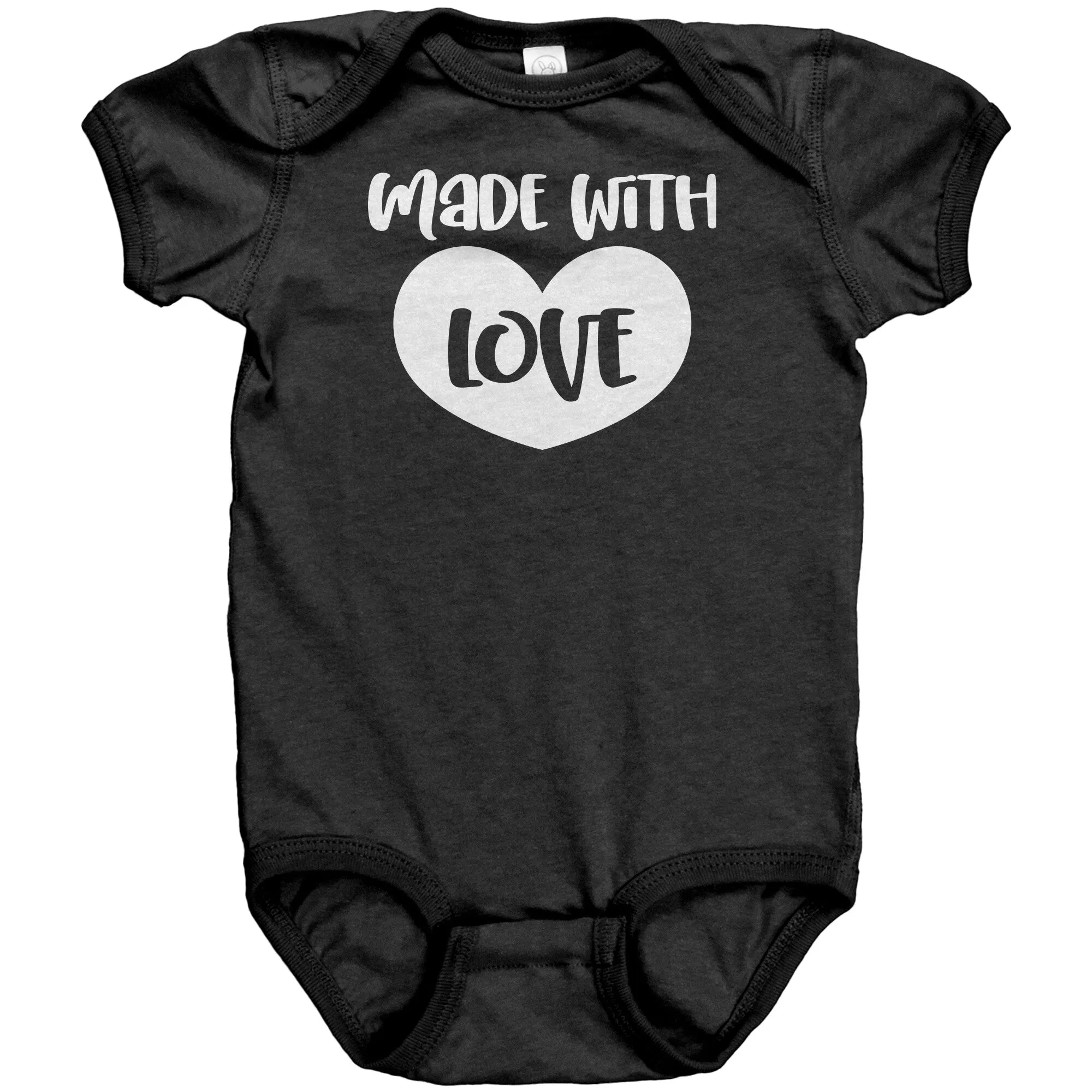 MADE WITH LOVE Baby One Piece Snap Bodysuit