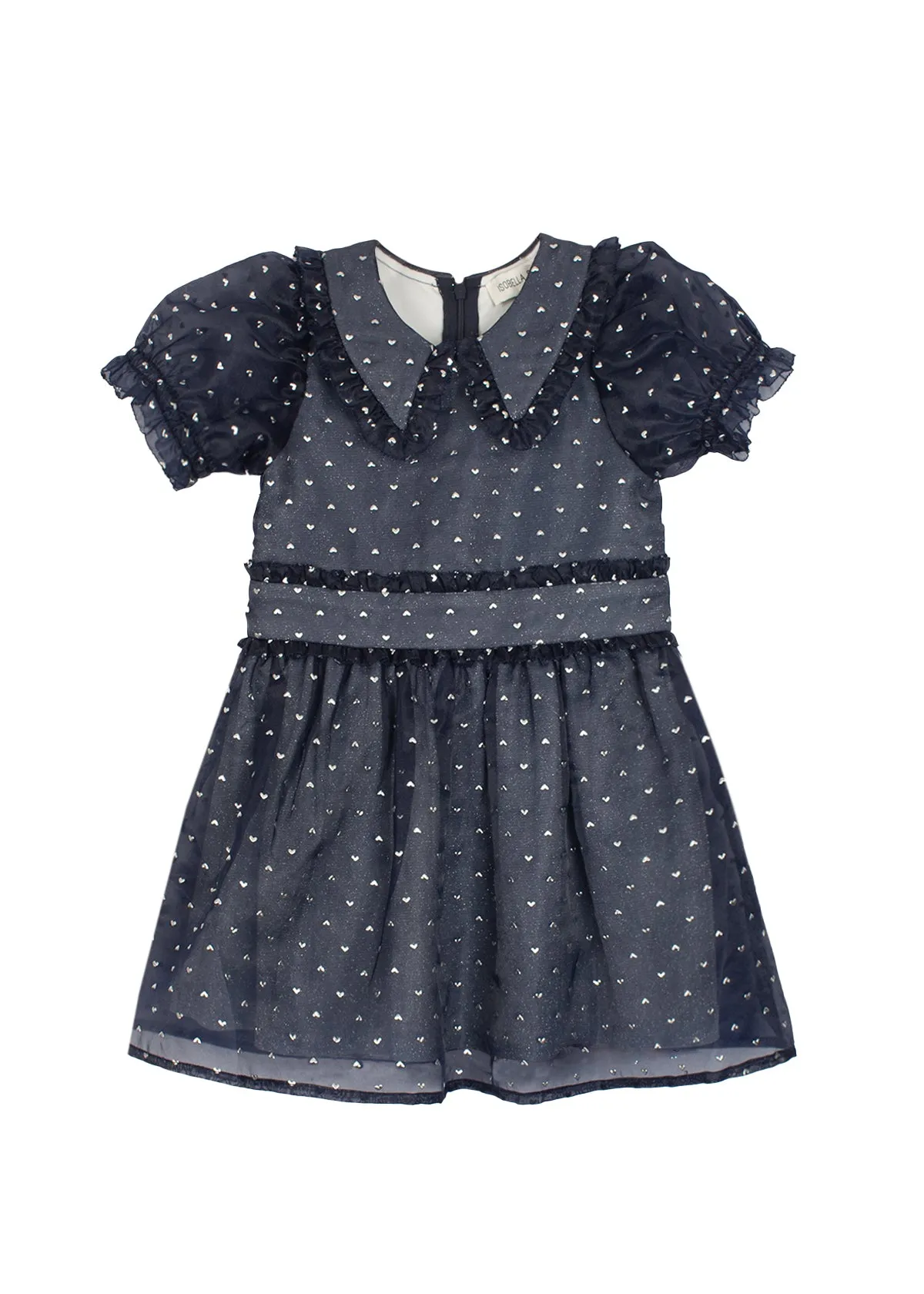 Majesty Natural Waist Organza & Sparkling Knit Dress