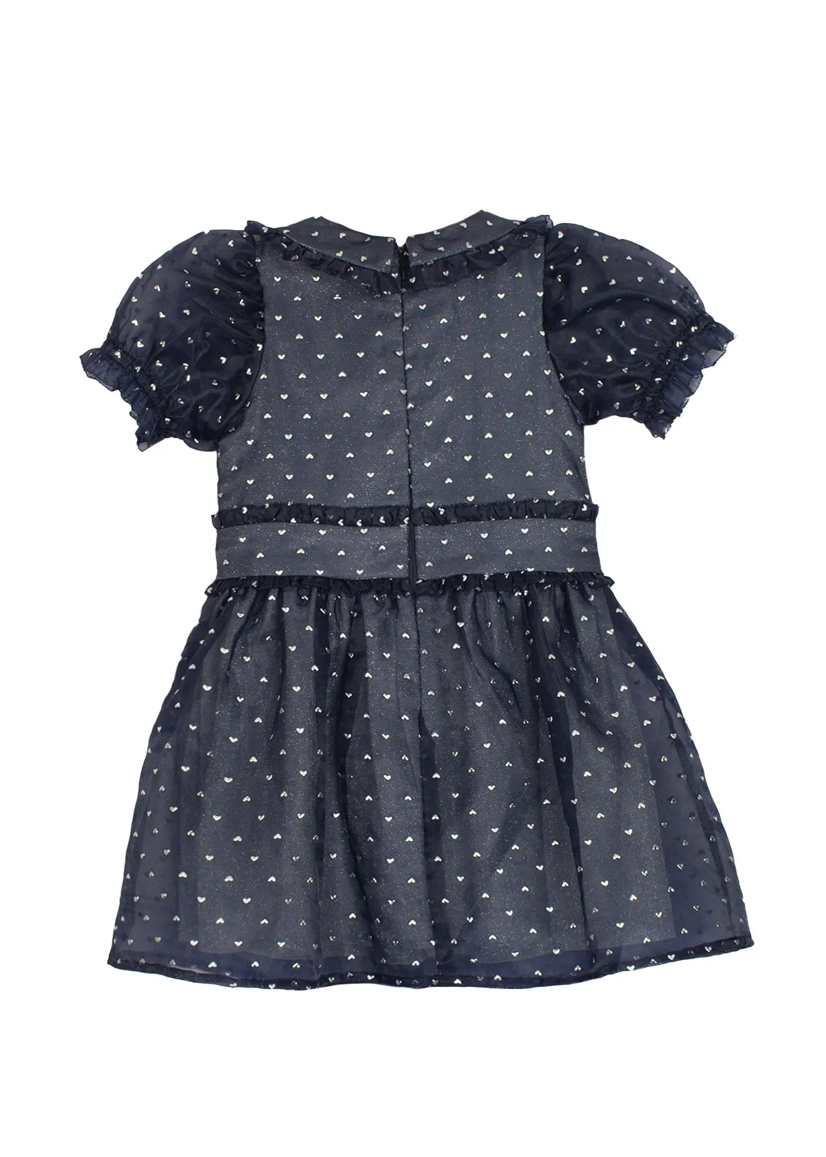 Majesty Natural Waist Organza & Sparkling Knit Dress