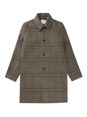 MCKAY CHEK WOOL COAT
