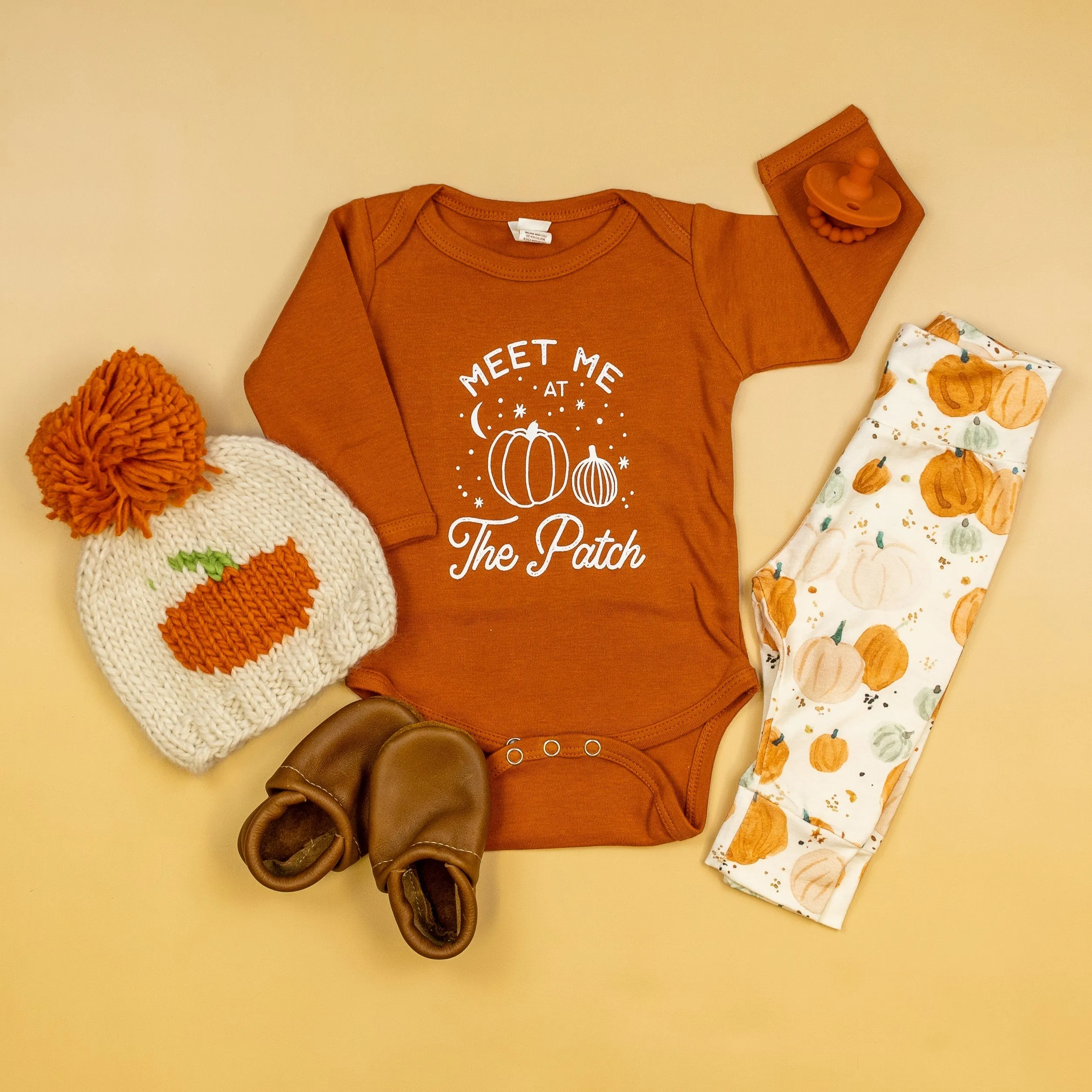 Meet me at the Patch | Fall Orange Bodysuit