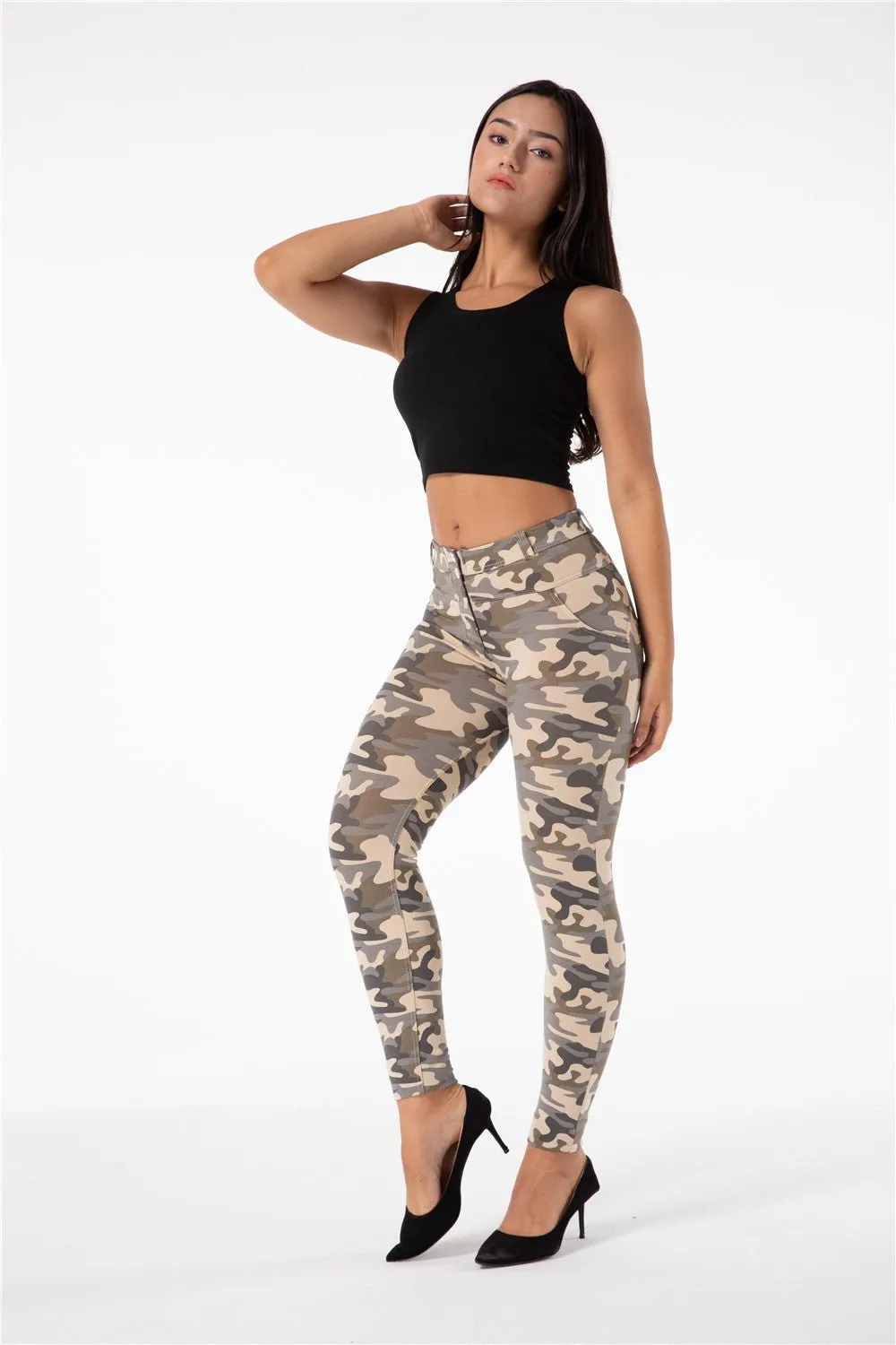 Melody Shaping Pants High Waist Sand Camo