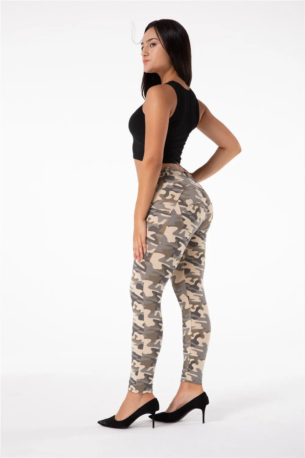 Melody Shaping Pants High Waist Sand Camo