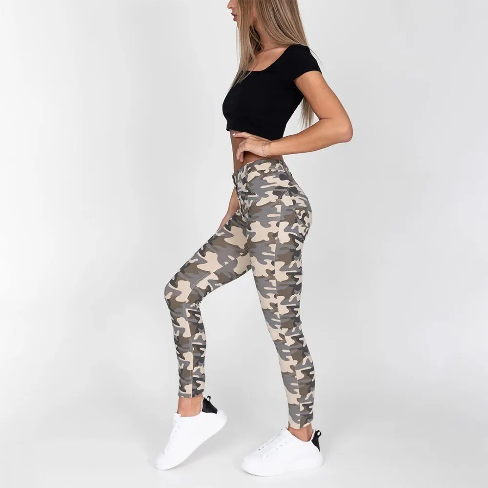 Melody Shaping Pants High Waist Sand Camo