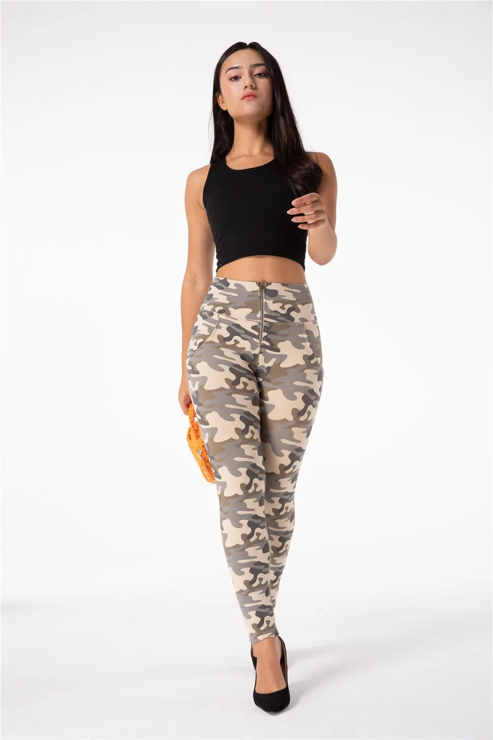 Melody Shaping Pants High Waist Sand Camo