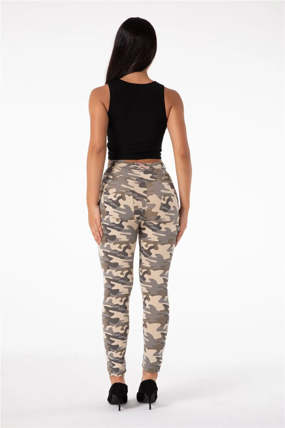 Melody Shaping Pants High Waist Sand Camo