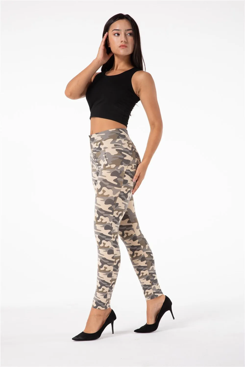 Melody Shaping Pants High Waist Sand Camo