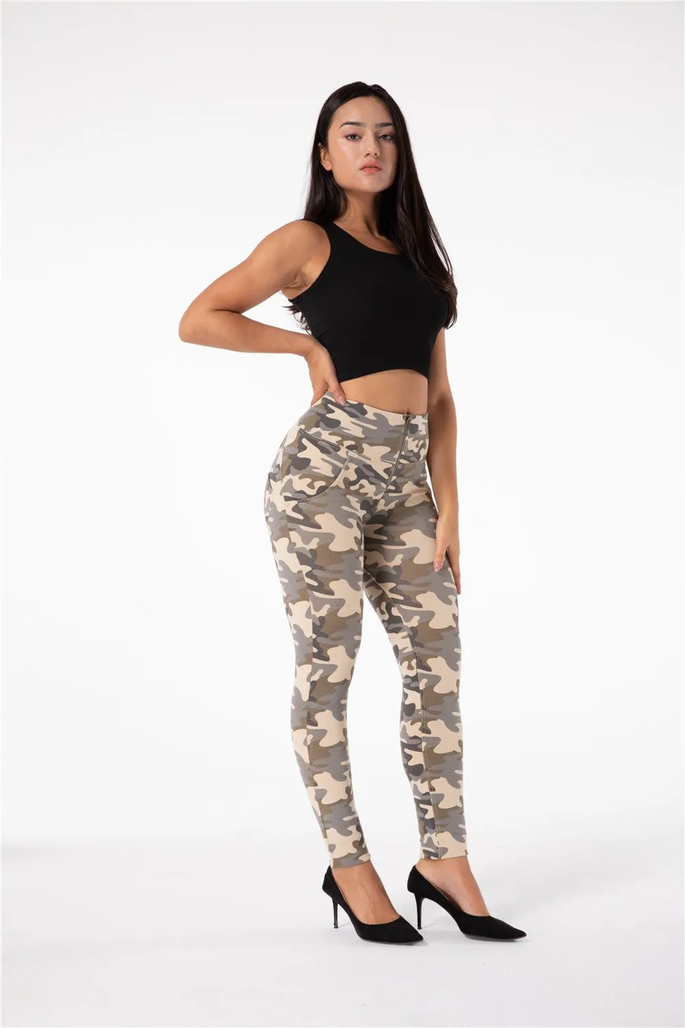 Melody Shaping Pants High Waist Sand Camo
