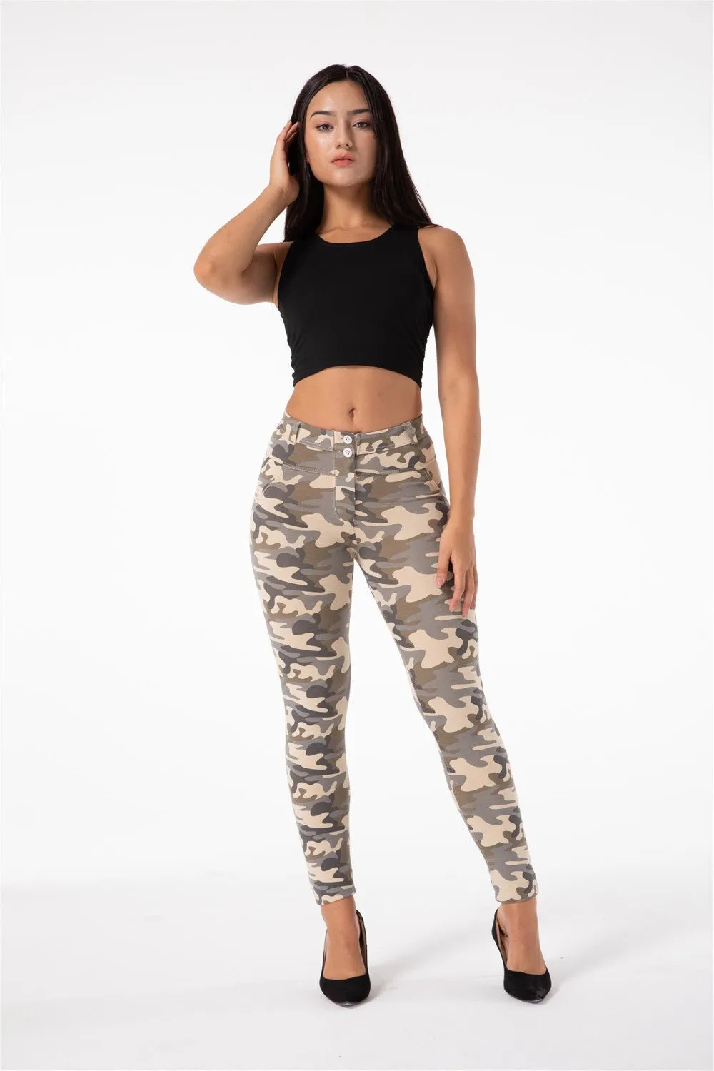 Melody Shaping Pants High Waist Sand Camo