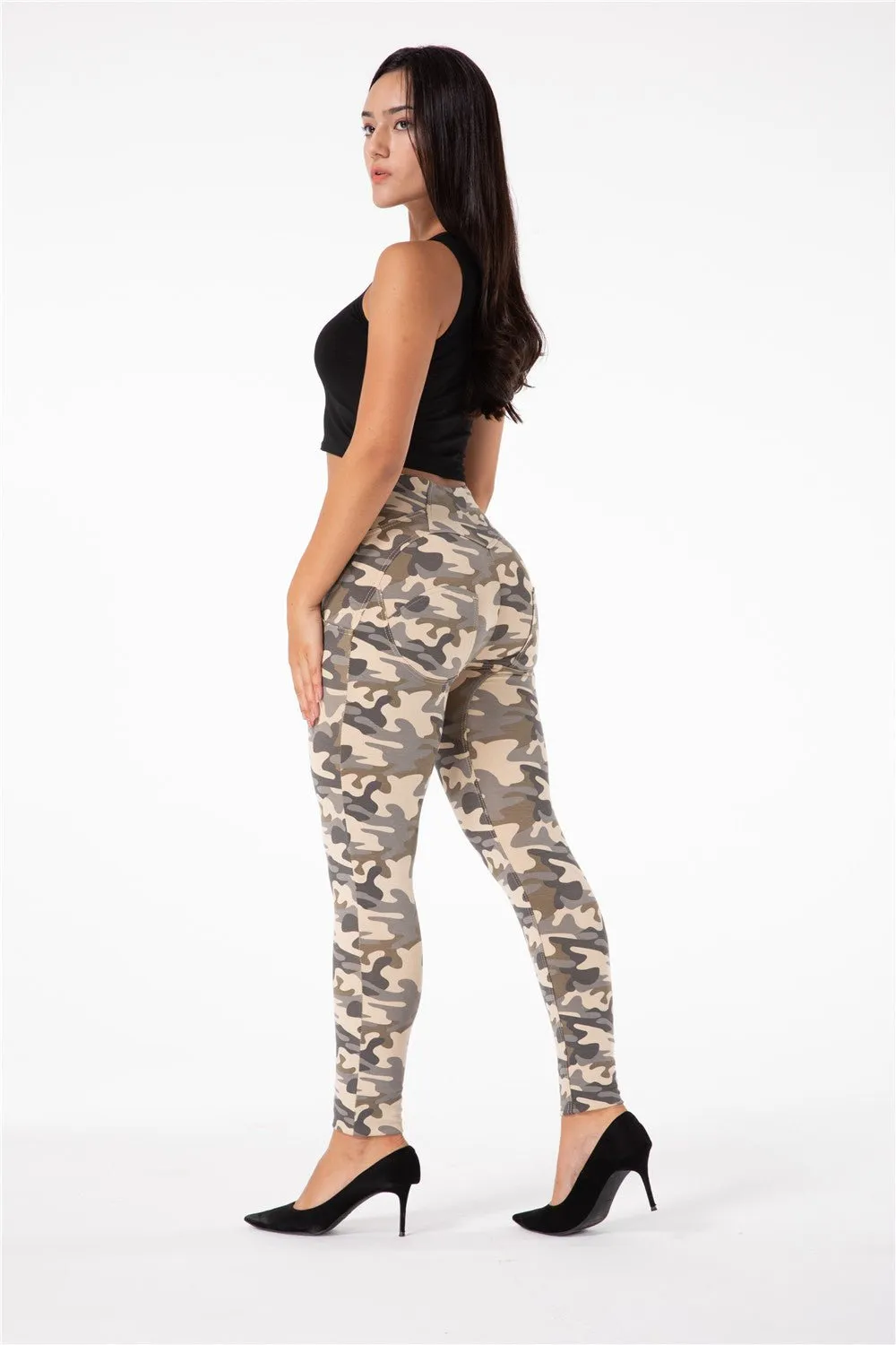 Melody Shaping Pants High Waist Sand Camo