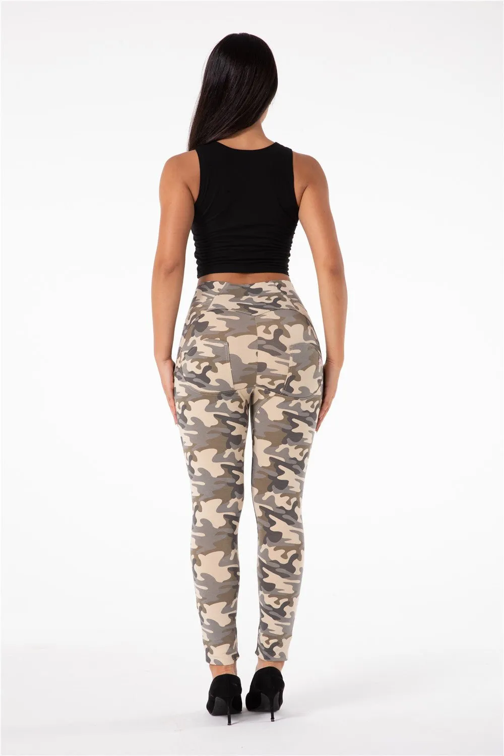 Melody Shaping Pants High Waist Sand Camo