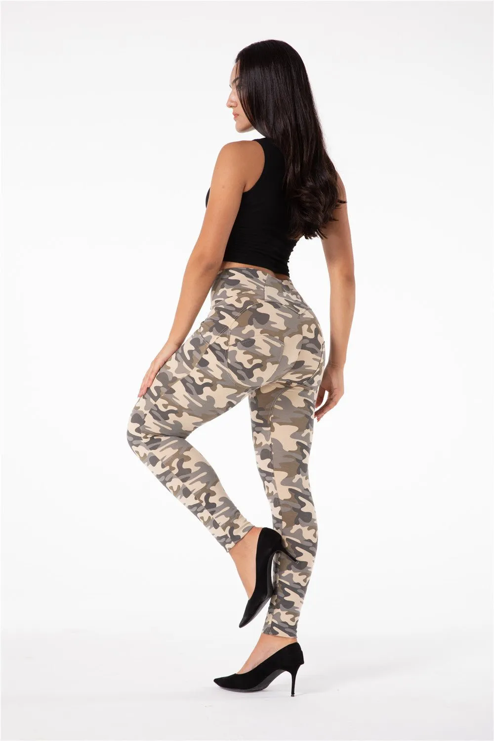 Melody Shaping Pants High Waist Sand Camo