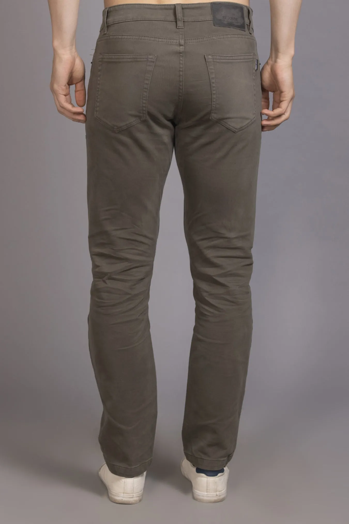Men Colored jeans Slimfit- Brown