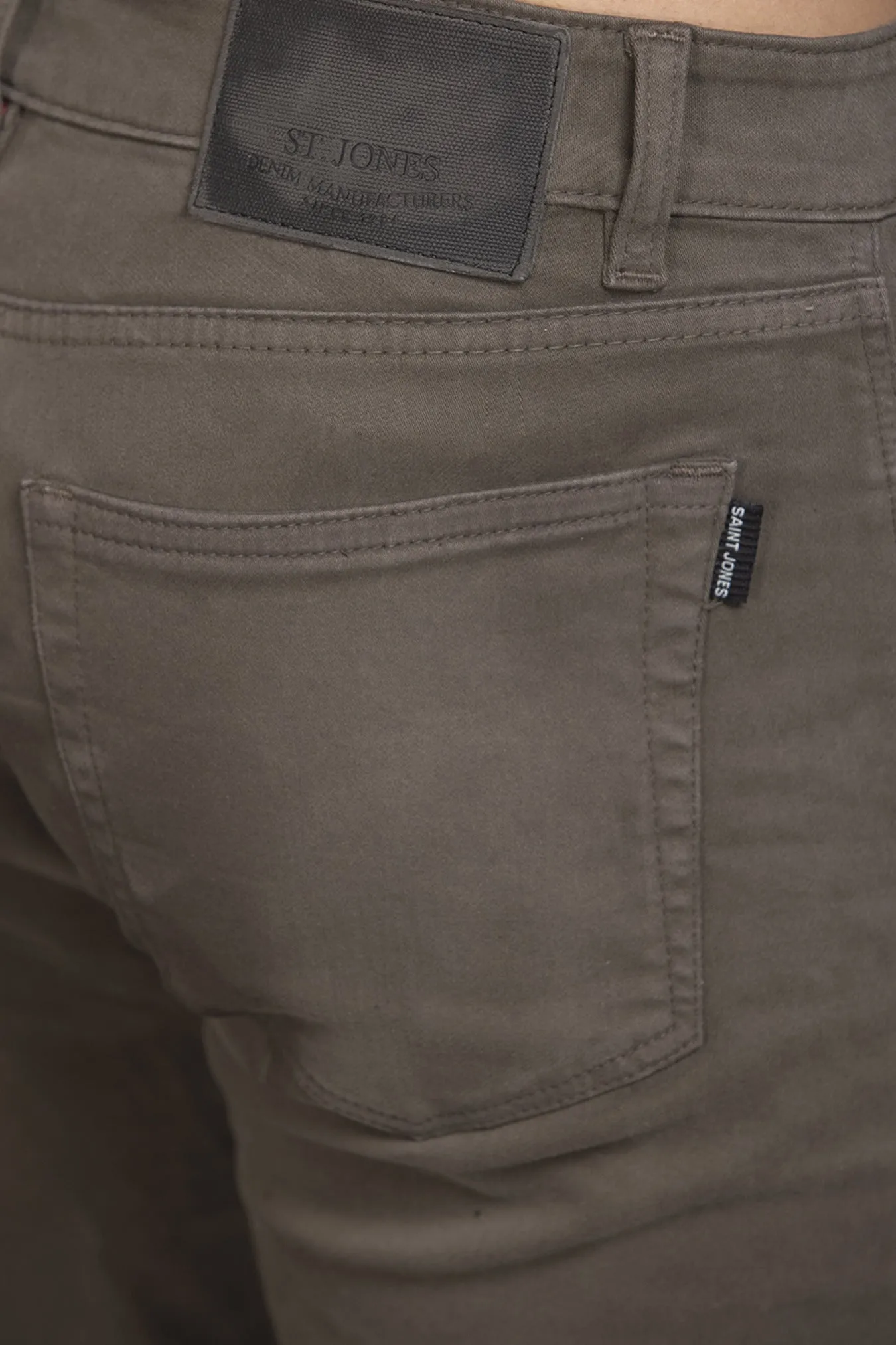 Men Colored jeans Slimfit- Brown
