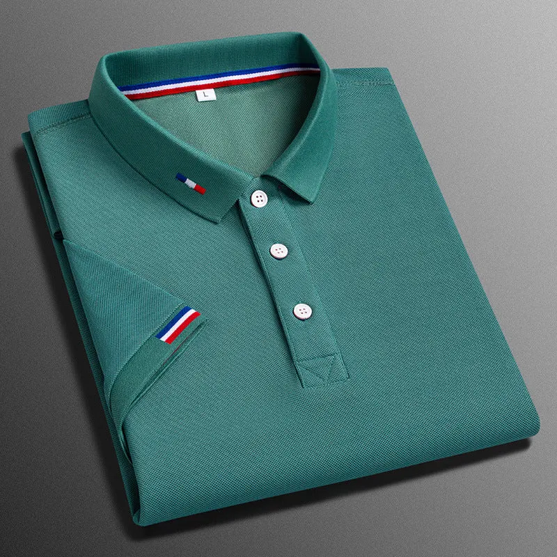 Men’s Embroidered Cotton Polo T-shirt