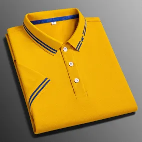 Men’s Embroidered Cotton Polo T-shirt