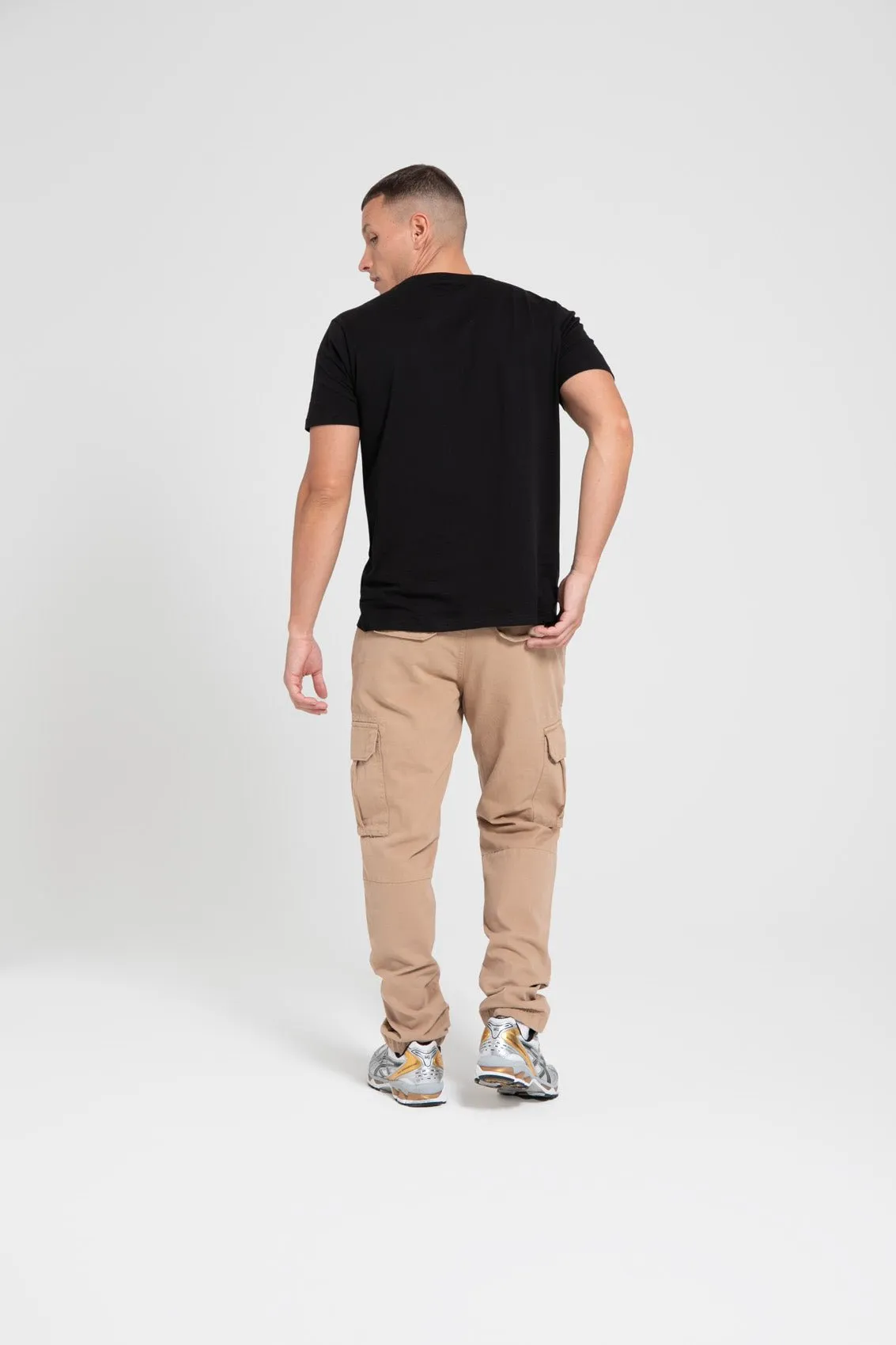 Mens 'SERGEI' Cargo Pants - STONE