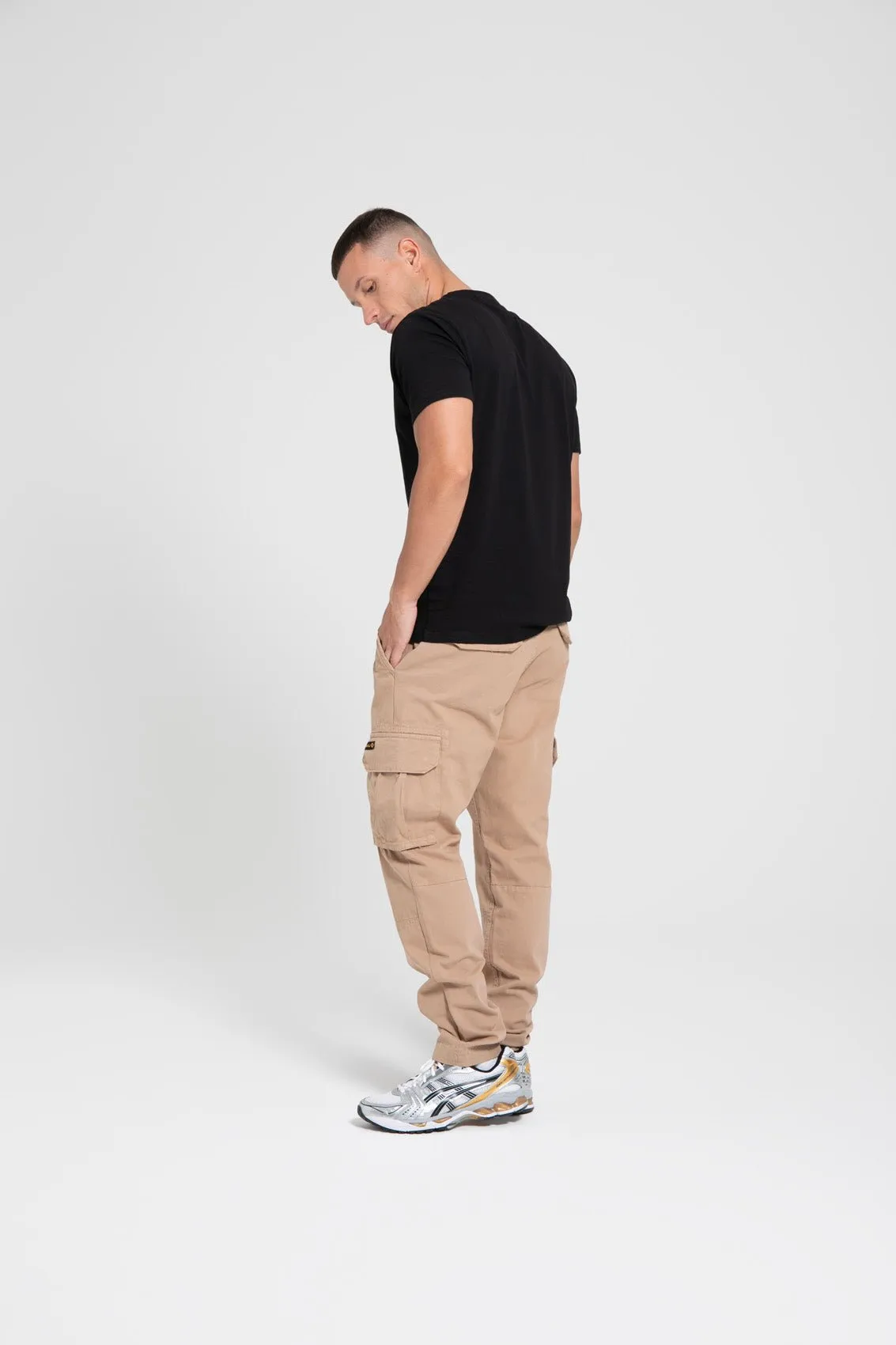Mens 'SERGEI' Cargo Pants - STONE