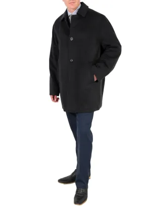 Men's Wool Charcoal Top Coat