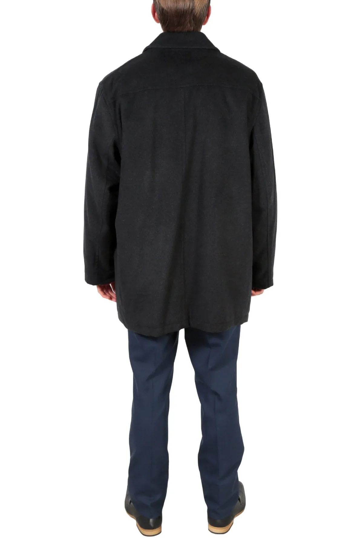 Men's Wool Charcoal Top Coat